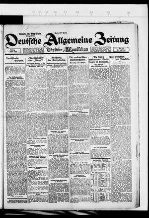 Deutsche allgemeine Zeitung on Jun 1, 1923