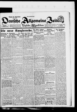 Deutsche allgemeine Zeitung vom 13.09.1923