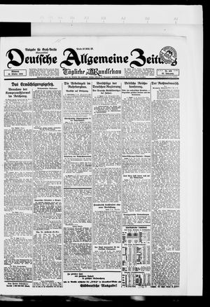 Deutsche allgemeine Zeitung vom 10.10.1923