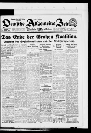 Deutsche allgemeine Zeitung vom 03.11.1923