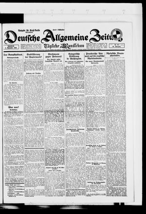 Deutsche allgemeine Zeitung vom 03.11.1923
