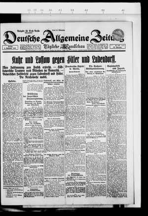 Deutsche allgemeine Zeitung vom 09.11.1923