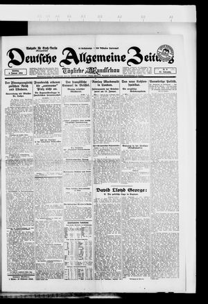 Deutsche allgemeine Zeitung on Jan 6, 1924