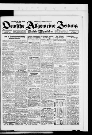 Deutsche allgemeine Zeitung vom 15.02.1924