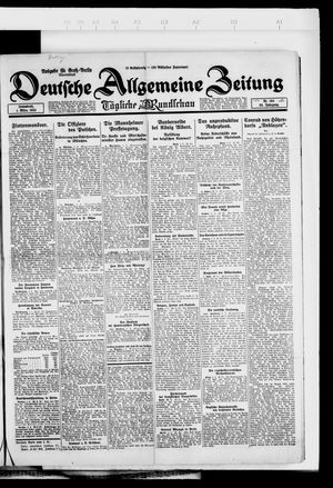 Deutsche allgemeine Zeitung vom 01.03.1924