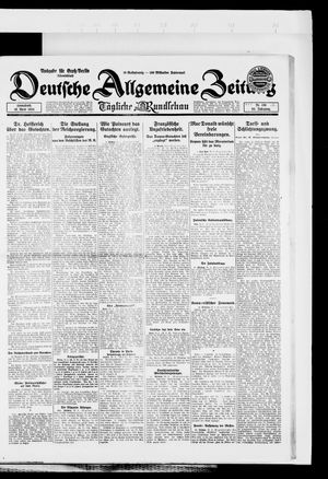 Deutsche allgemeine Zeitung vom 19.04.1924