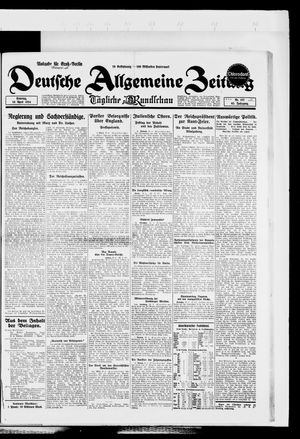 Deutsche allgemeine Zeitung vom 20.04.1924