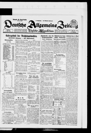 Deutsche allgemeine Zeitung on May 6, 1924