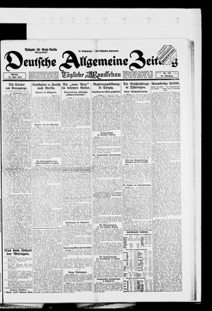 Deutsche allgemeine Zeitung vom 22.06.1924