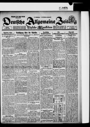 Deutsche allgemeine Zeitung vom 22.07.1924
