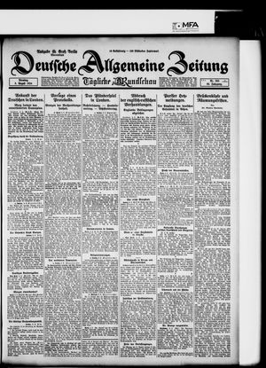 Deutsche allgemeine Zeitung vom 05.08.1924