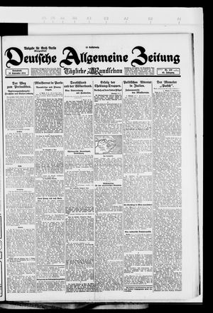 Deutsche allgemeine Zeitung vom 13.09.1924