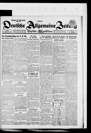 Deutsche allgemeine Zeitung on Sep 26, 1924