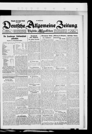 Deutsche allgemeine Zeitung vom 27.10.1924