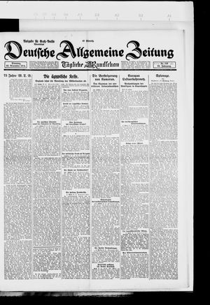 Deutsche allgemeine Zeitung vom 25.11.1924