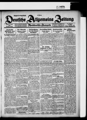 Deutsche allgemeine Zeitung vom 21.07.1925