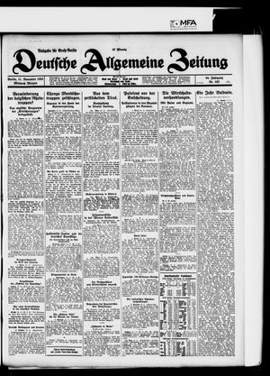 Deutsche allgemeine Zeitung vom 11.11.1925