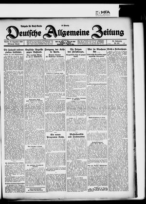 Deutsche allgemeine Zeitung vom 16.12.1925