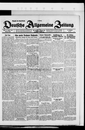 Deutsche allgemeine Zeitung vom 25.01.1926