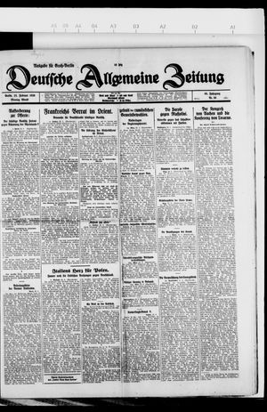 Deutsche allgemeine Zeitung vom 22.02.1926