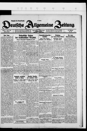 Deutsche allgemeine Zeitung vom 11.06.1926