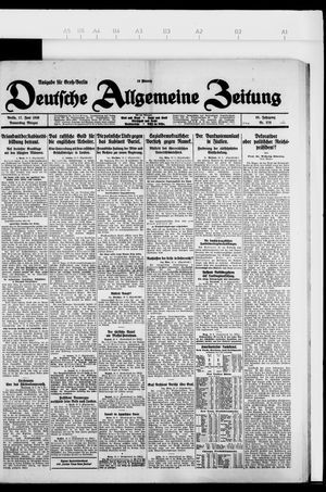 Deutsche allgemeine Zeitung vom 17.06.1926