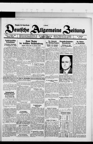 Deutsche allgemeine Zeitung vom 19.10.1926