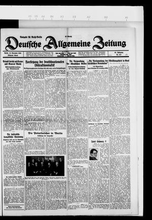 Deutsche allgemeine Zeitung vom 10.11.1926