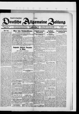 Deutsche allgemeine Zeitung vom 26.01.1927