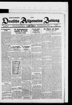 Deutsche allgemeine Zeitung vom 09.02.1927