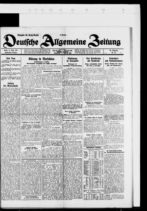 Deutsche allgemeine Zeitung vom 31.03.1927