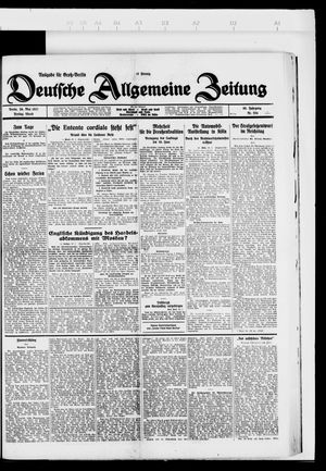 Deutsche allgemeine Zeitung vom 20.05.1927