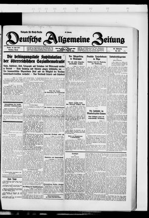 Deutsche allgemeine Zeitung vom 19.07.1927