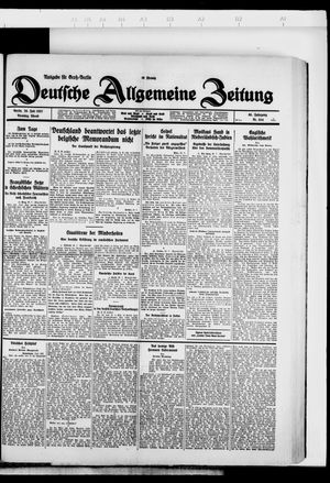 Deutsche allgemeine Zeitung vom 26.07.1927