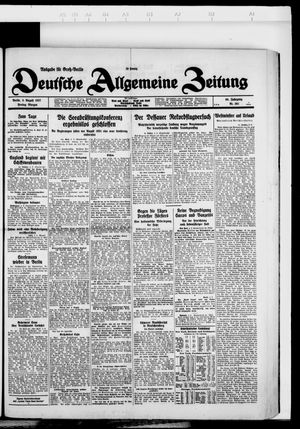 Deutsche allgemeine Zeitung on Aug 5, 1927
