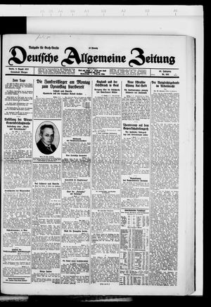 Deutsche allgemeine Zeitung vom 06.08.1927