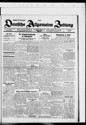 Deutsche allgemeine Zeitung on Sep 27, 1927