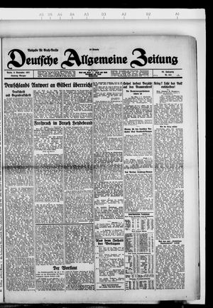 Deutsche allgemeine Zeitung vom 06.11.1927