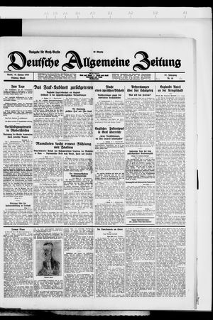 Deutsche allgemeine Zeitung vom 10.01.1928