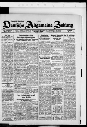 Deutsche allgemeine Zeitung vom 25.01.1928