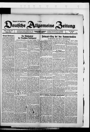 Deutsche allgemeine Zeitung vom 23.04.1928