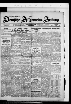 Deutsche allgemeine Zeitung on Apr 27, 1928