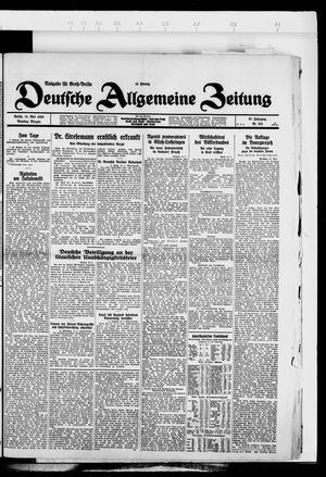 Deutsche allgemeine Zeitung on May 15, 1928