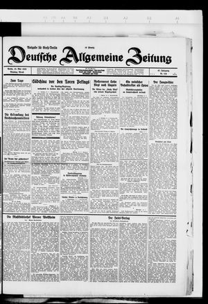 Deutsche allgemeine Zeitung on May 15, 1928