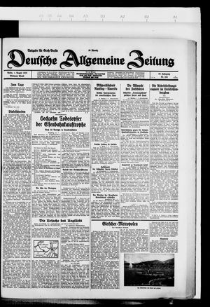 Deutsche allgemeine Zeitung vom 01.08.1928
