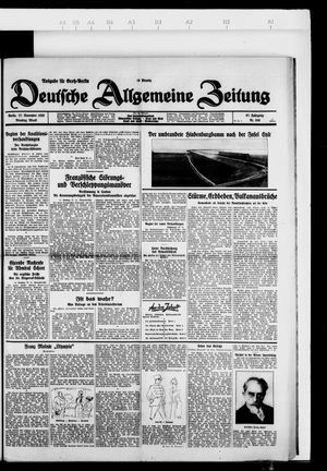 Deutsche allgemeine Zeitung vom 27.11.1928