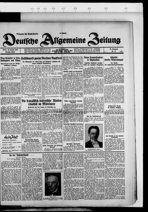 Deutsche allgemeine Zeitung vom 29.01.1929