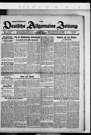 Deutsche allgemeine Zeitung vom 11.04.1929