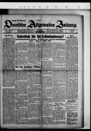 Deutsche allgemeine Zeitung vom 14.04.1929