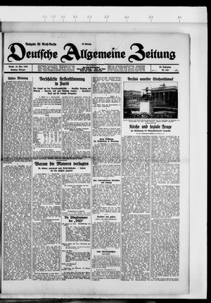 Deutsche allgemeine Zeitung on May 19, 1929